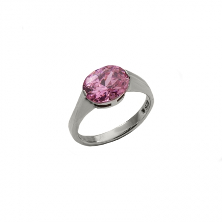 Hjowelry ring rosa sten