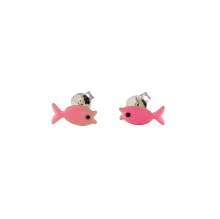 Friman örhänge rosa fisk