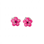 Friman örhänge rosa blomma