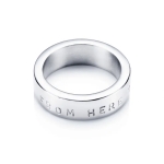 From here to eternity stamped ring i vitguld