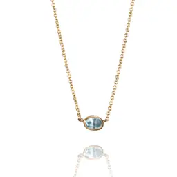 Love Bead Necklace Gold Topaz
