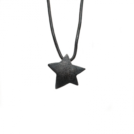 Hjowelry halsband oxiderad stjärna