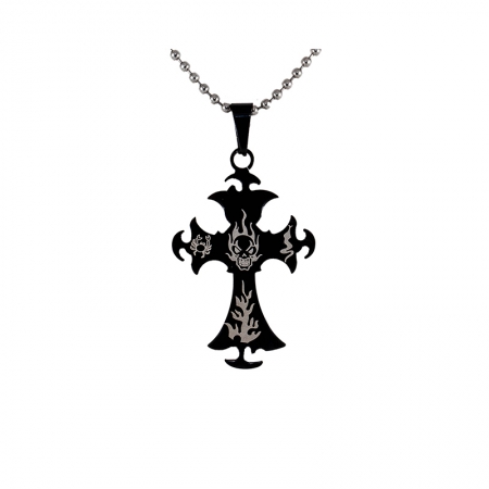 Hjowelry Svart kors med motiv